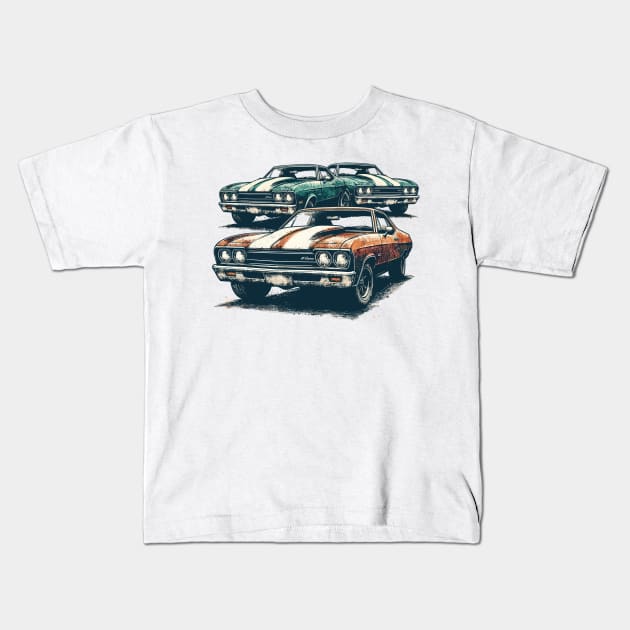 Chevrolet El Camino Kids T-Shirt by Vehicles-Art